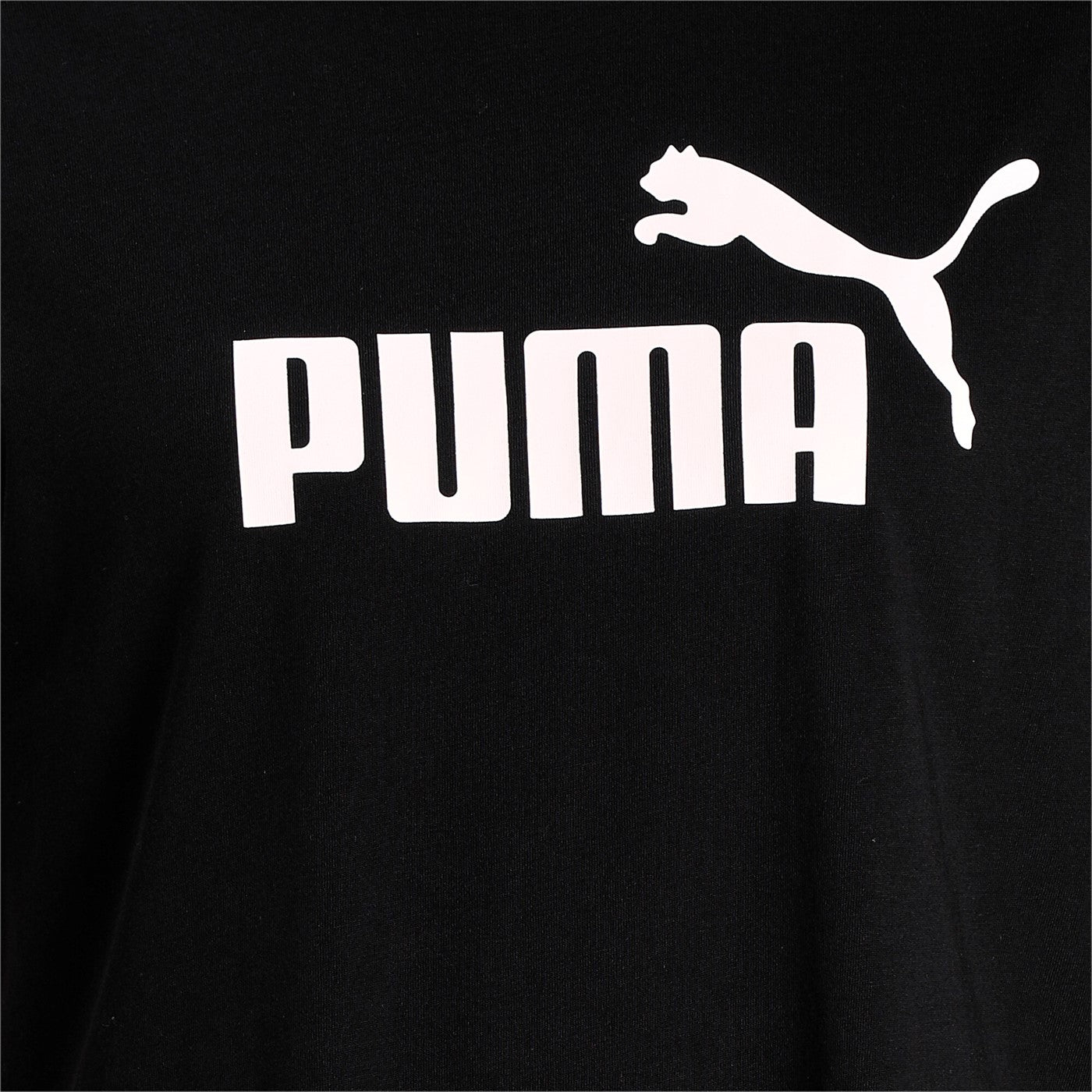 Puma women's short sleeve t-shirt ESS Cropped Logo 586866 01 black