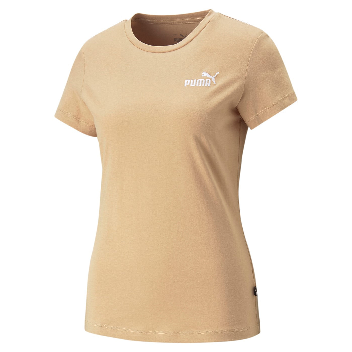 Puma women's sports t-shirt Mini Logo ESS+ Embroidery Tee 848331-89 beige