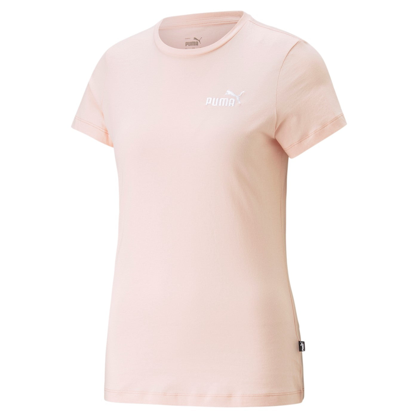 Puma Women's T-shirt short sleeve Mini Logo ESS+ Embroidery Tee 848331-66 rose dust