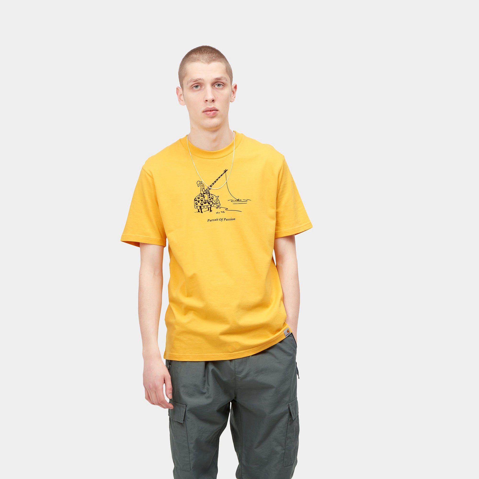 Carhartt men's short sleeve T-shirt Jousting I030195 15 yellow