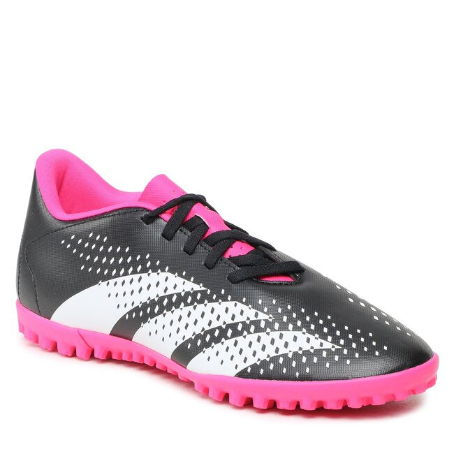 Adidas scarpa da calcetto unisex Predator Accuracy.4 TF GW4647 nero bianco rosa