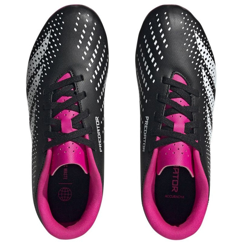 Adidas scarpa da calcio da ragazzo Predator Accuracy.4 FxG HQ0952 nero bianco rosa