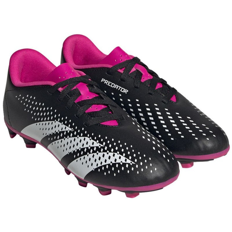 Adidas scarpa da calcio da ragazzo Predator Accuracy.4 FxG HQ0952 nero bianco rosa