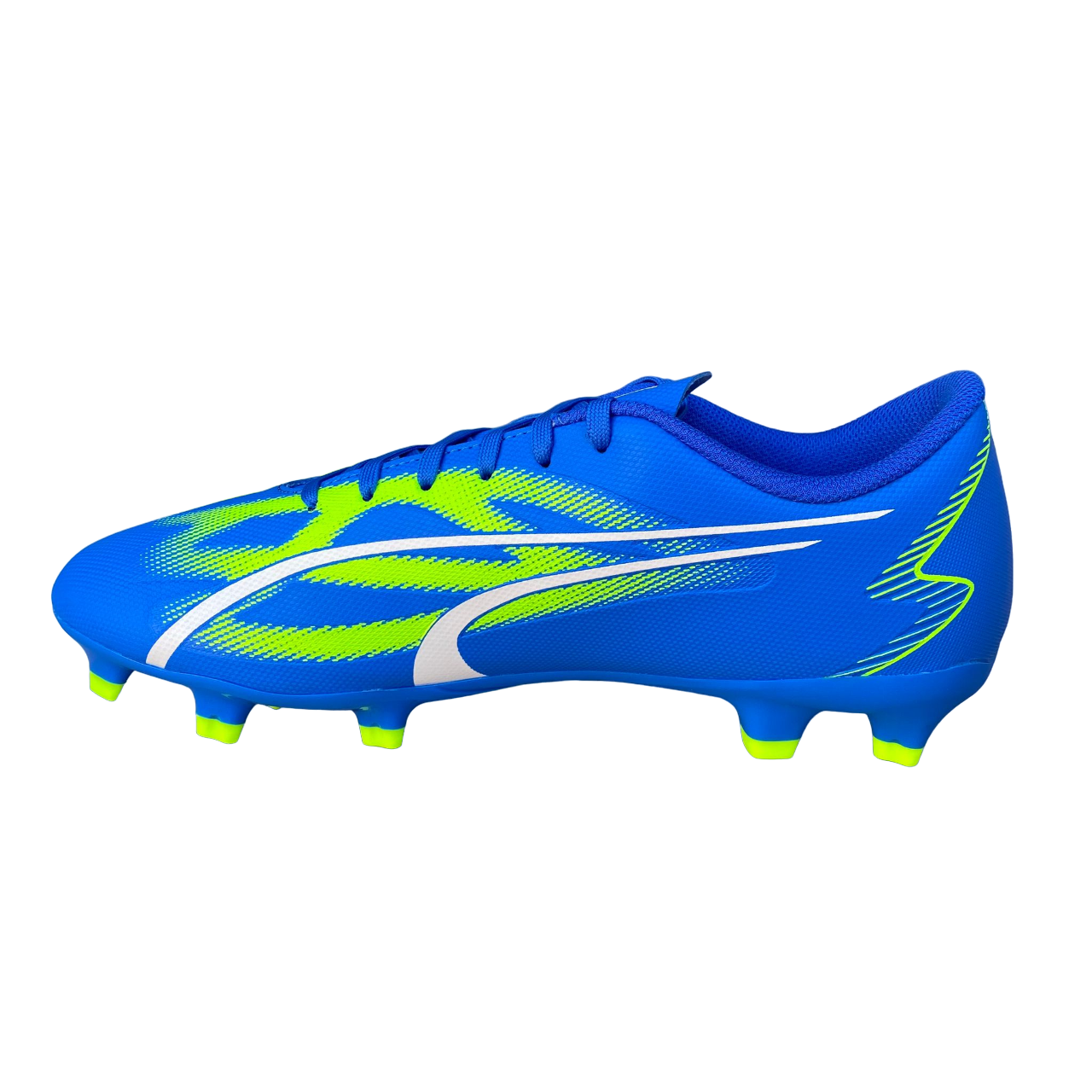 Puma men&#39;s football boot Ultra Play FG/AG 107423 03 light blue-white-green