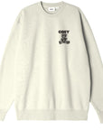 Obey Men's Crewneck Sweatshirt L'Amore fa Male Premium 112863573 natural white