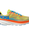 Hoka One One scarpa da corsa da ragazzo Clifton 9 1131170/EPVO arancio-giallo-azzurro