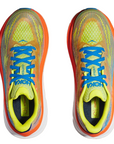 Hoka One One scarpa da corsa da ragazzo Clifton 9 1131170/EPVO arancio-giallo-azzurro