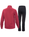 Champion women's tracksuit with full zip sweatshirt 116883 RS508 dark red-black