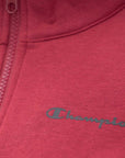 Champion women's tracksuit with full zip sweatshirt 116883 RS508 dark red-black