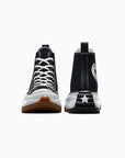Converse women's sneakers with wedge Run Star Hike Hi 166800C black-white