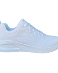 Skechers scarpa sneakers da donna per il tempo libero Uno Lite Lighter One 177288/WHT bianco