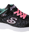 Skechers scarpa da ginnastica da bambina con luci S Lights Glimmer Glitter N Glow 20267L BKPK nero rosa