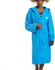 Arena Unisex adult microfibre bathrobe 005308401 light blue-white