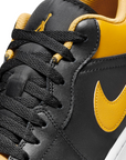 Jordan men's sneakers shoe Air Jordan 1 Low 553558-072 black-yellow