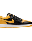 Jordan men's sneakers shoe Air Jordan 1 Low 553558-072 black-yellow