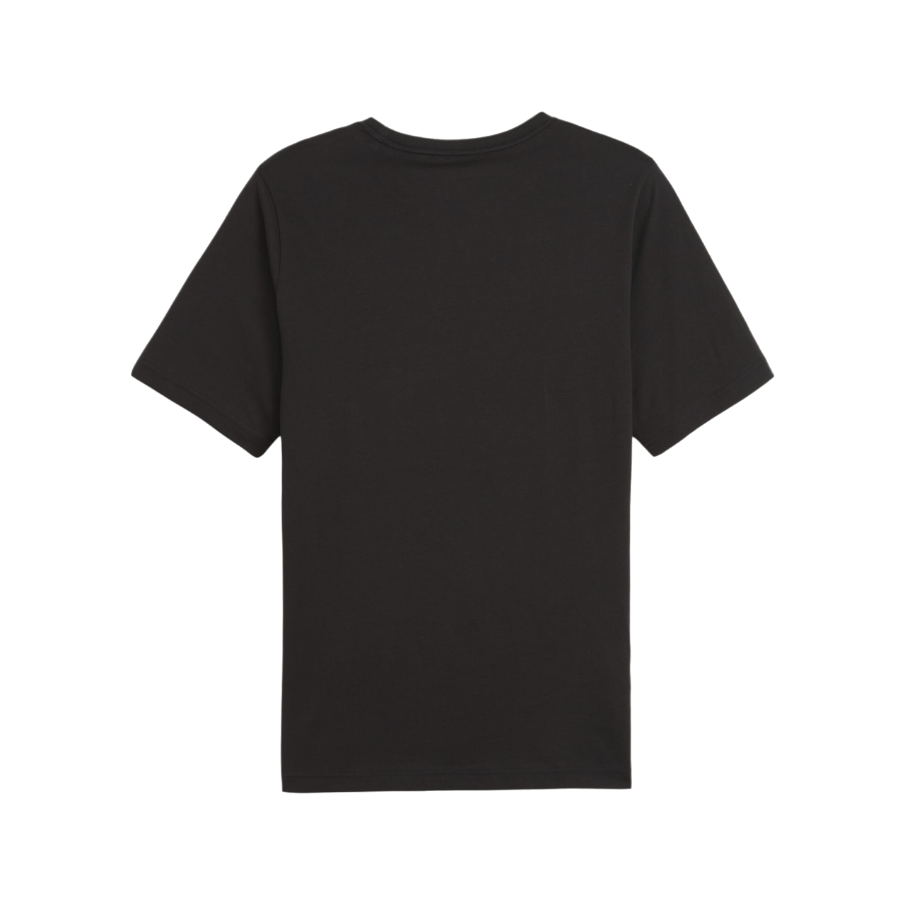 Puma men&#39;s short sleeve t-shirt ESS+ 2 large logo print 586759-59 black-lemon
