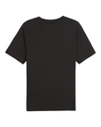 Puma men's short sleeve t-shirt ESS+ 2 large logo print 586759-59 black-lemon