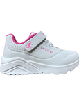 Skechers Uno Lite 310451L WHP white-pink girls' sneakers