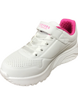 Skechers Uno Lite 310451L WHP white-pink girls' sneakers