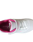 Skechers Uno Lite 310451L WHP white-pink girls' sneakers