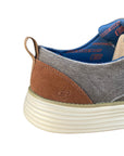 Skechers men's casual shoe in Status 2.0 Pexton 65910 TPE dove gray canvas