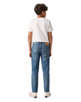 Levi's Kids pantalone jeans da ragazzi 512 Slim Taper E6728 MD5 blu medio