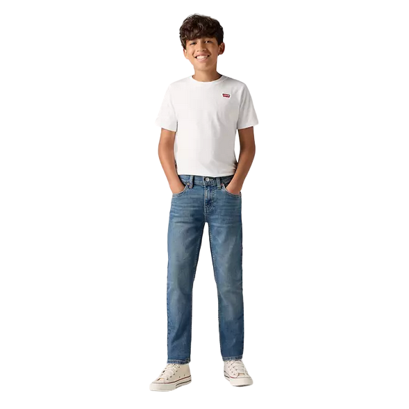 Levi's Kids pantalone jeans da ragazzi 512 Slim Taper E6728 MD5 blu medio