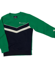 Champion Tracksuit with crew neck sweatshirt for boys Lagacy 306593 GS018 green-blue