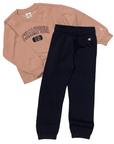 Champion girls' tracksuit with Legacy Heritage crewneck sweatshirt 404834 PS124 pink-blue