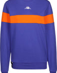 Kappa men's sweatshirt in Authentic LA CEMARS 304SV30 912 blue royal-orange