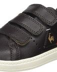 Le Coq Sportif children's shoe with strap in Courtone leather 1720116 brown