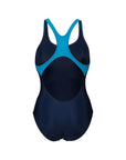 Arena Women's one-piece swimsuit Logo Swim Pro Back 006354 780 navy-turquoise