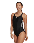 Adidas women's one-piece swimming costume 3S Mid Suit HD0403 black