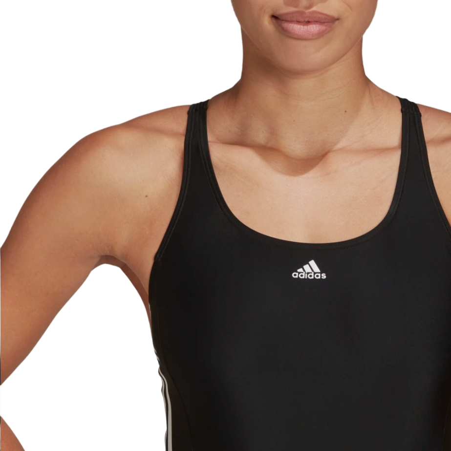 Adidas women&#39;s one-piece swimming costume 3S Mid Suit HD0403 black