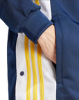 Adidas Originals Felpa con cappuccio da uomo Adibreak IM8208 blu giallo oro bianco