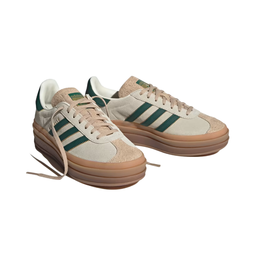 Adidas Originals scarpa sneakers da donna Gazelle Bold ID7056 crema-verde