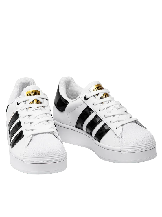Adidas Originals women&#39;s sneakers shoe with wedge Superstar Bold FV3336 white black