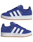 Adidas Originals scarpa sneakers da ragazzi Campus 00s HJ6333 blu semilucido-bianco-gomma
