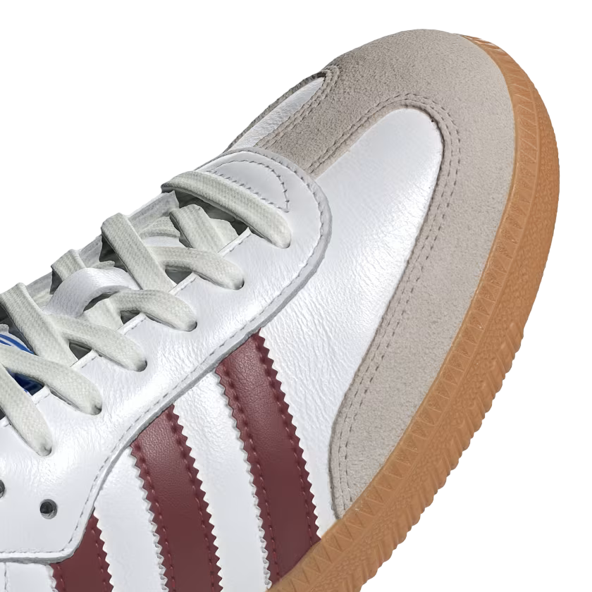 Adidas Originals men&#39;s sneakers shoe Samba OG IF3813 white-burgundy