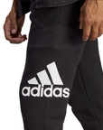 Adidas Sports trousers in brushed cotton with ankle cuff HA4342 black