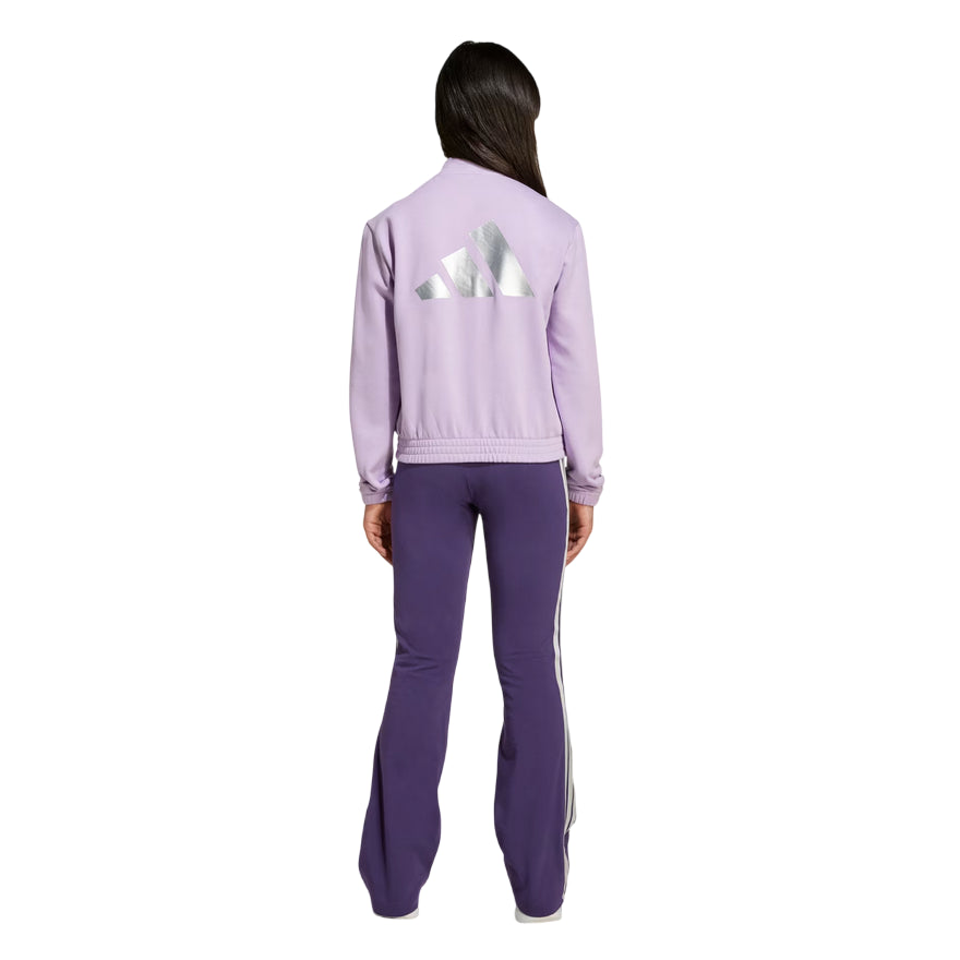 Adidas - Tuta Ragazza JG Glam TS JX0207 Viola - posteriore