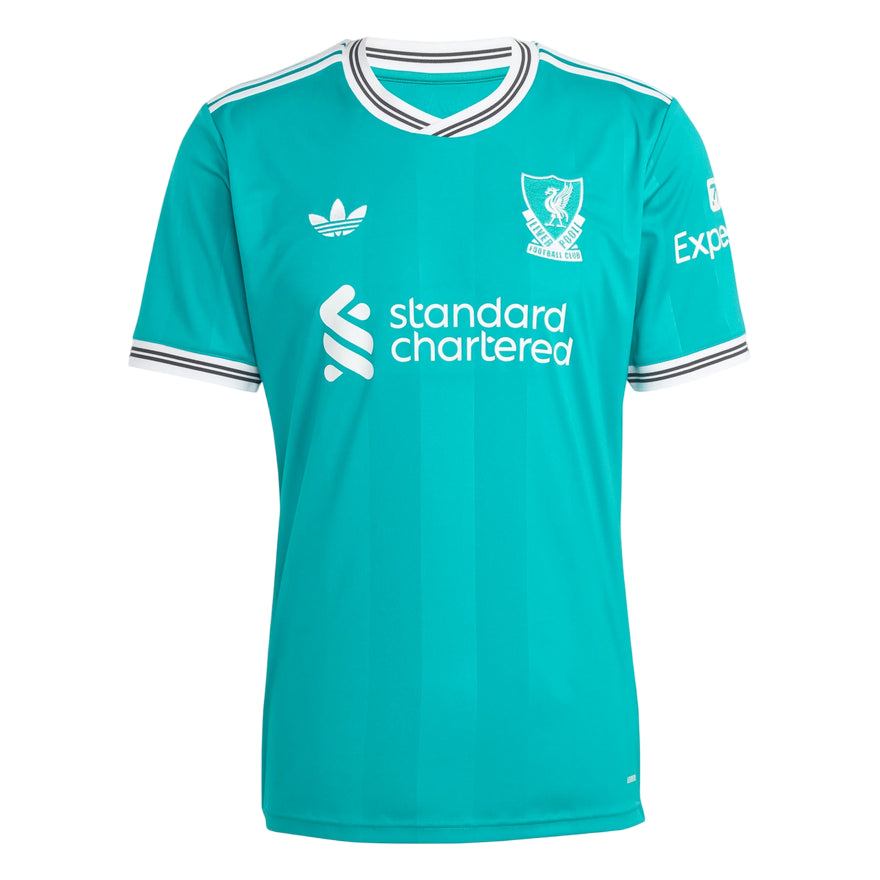 Adidas Maglia Liverpool FC 25/26 JV6428 Verde - Maglia Calcio Ufficiale con Tecnologia AEROREADY - frontale
