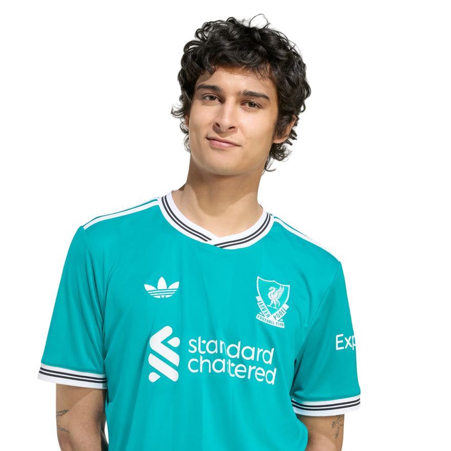 Adidas Maglia Liverpool FC 25/26 JV6428 Verde - Maglia Calcio Ufficiale con Tecnologia AEROREADY - zoom