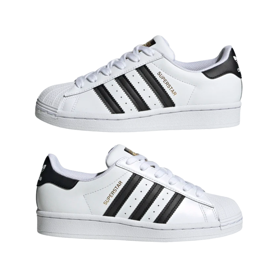Adidas Originals scarpa sneakers da ragazzi Superstar FU7712 bianco-nero 4