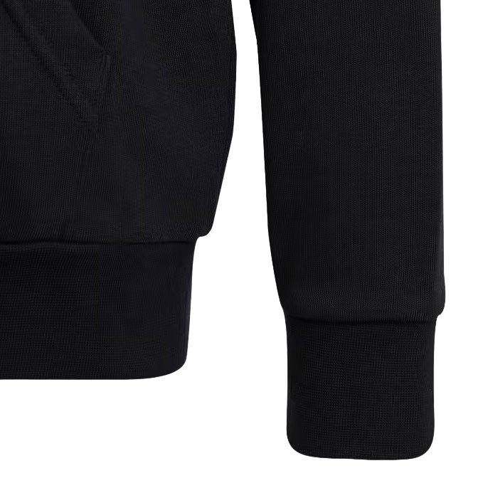 Adidas felpa con cappuccio per ragazzi Logo HR6380 nero 3