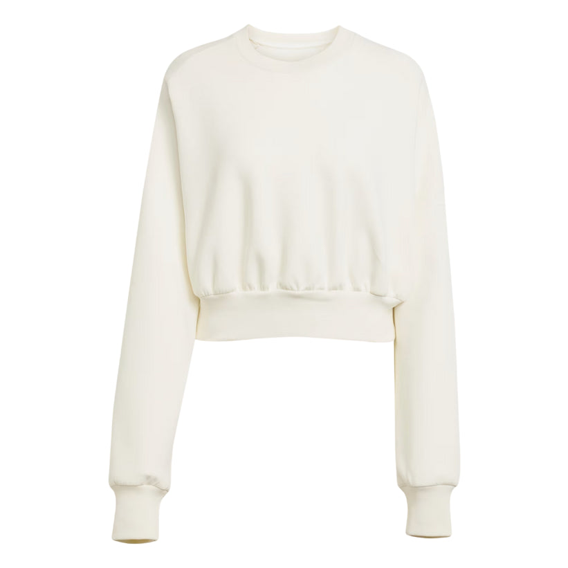 Adidas felpa da donna Soft Lux Loose JV9893 bianco particolare