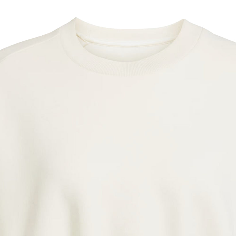 Adidas felpa da donna Soft Lux Loose JV9893 bianco particolare collo