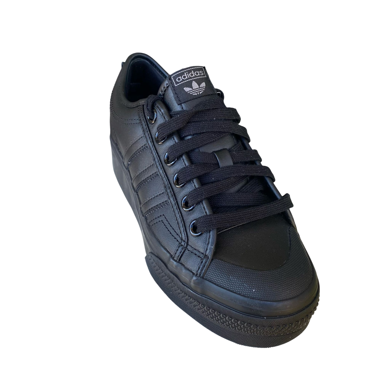 Adidas scarpa sneakers con zeppa da donna Nizza Platform FW0266 nero2