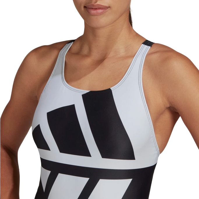 Adidas Logo Graphic women&#39;s one-piece swimming swimsuit HB1675 black white