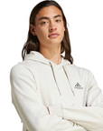 Adidas felpa con cappuccio da uomo Essentials Fleece IZ4760 alluminio